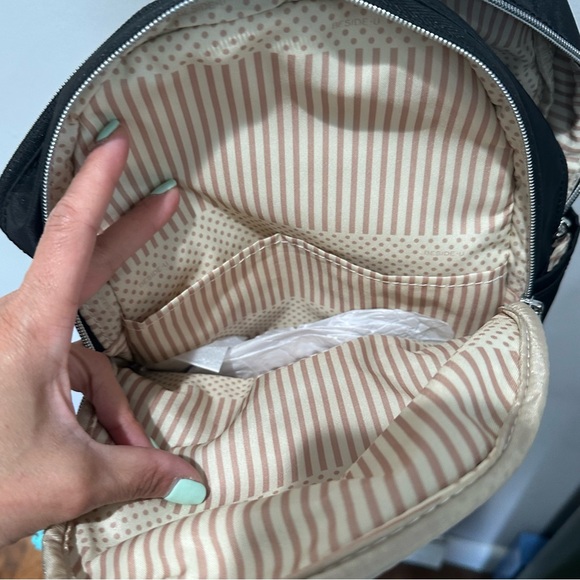 Beside u Black Nylon Backpack RFID Pocket main image 13